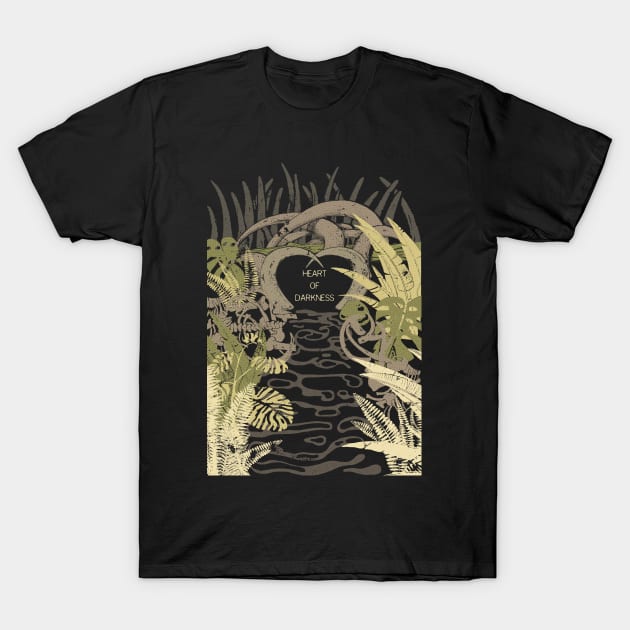 BOOKS Collection: Heart of Darkness T-Shirt by Timone